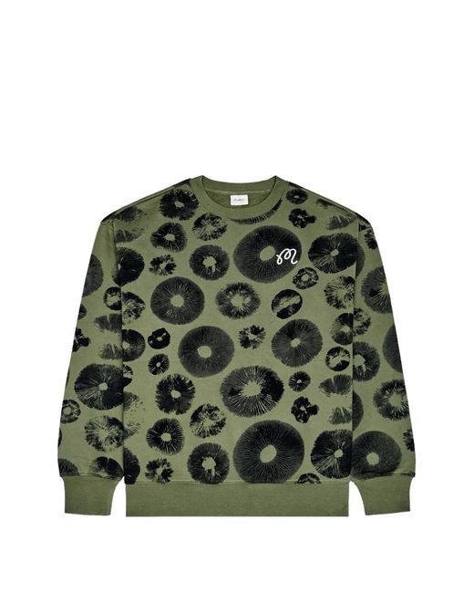 Malbon Golf Green Range Foraging Mushroom Sweatshirt for men