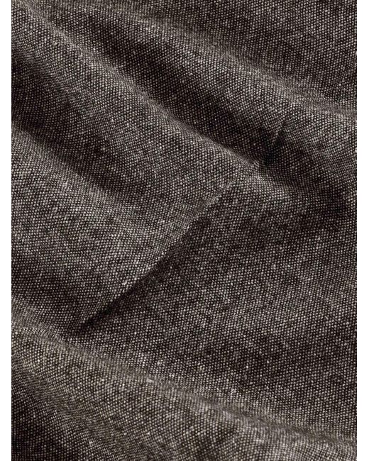 NN07 Gray Mid-Rise Tailored Trousers for men