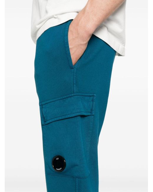 C P Company Blue Lens-detail Track Pants for men