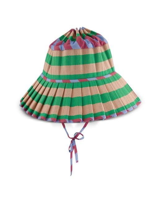 Lorna Murray Green Capri Stripe Spritz Sun Hat