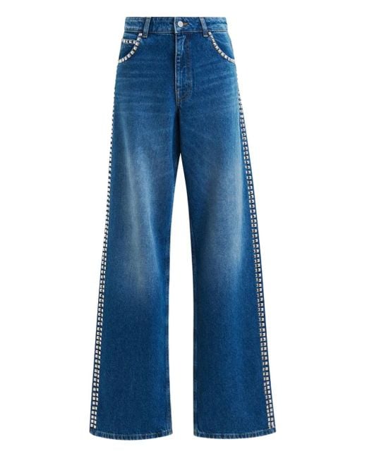 Essentiel Antwerp スタッズトリム ジーンズ Blue