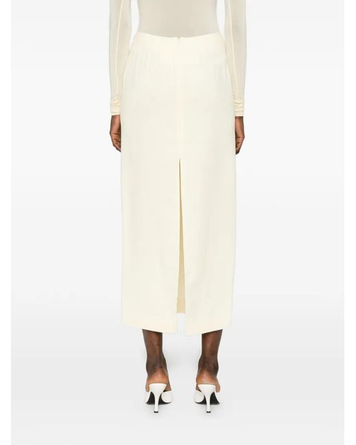 Wardrobe NYC White High-Waisted Pencil Midi Skirt