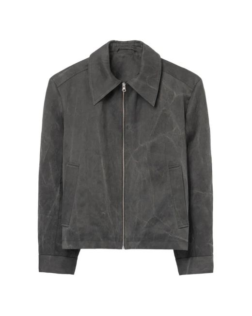 Séfr Gray Tazio Zip-Up Jacket for men