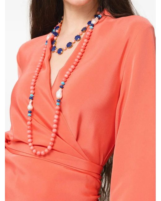 Collar Lisa con ópalo y lapislazuli Bounkit de color Blue