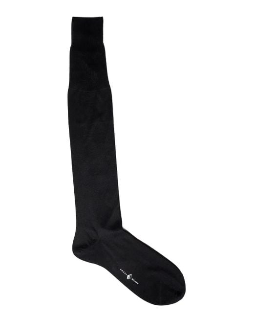 Sozzi Milano X Michele Franzese Zijden Sokken Met Logo-Jacquard in het Black voor heren
