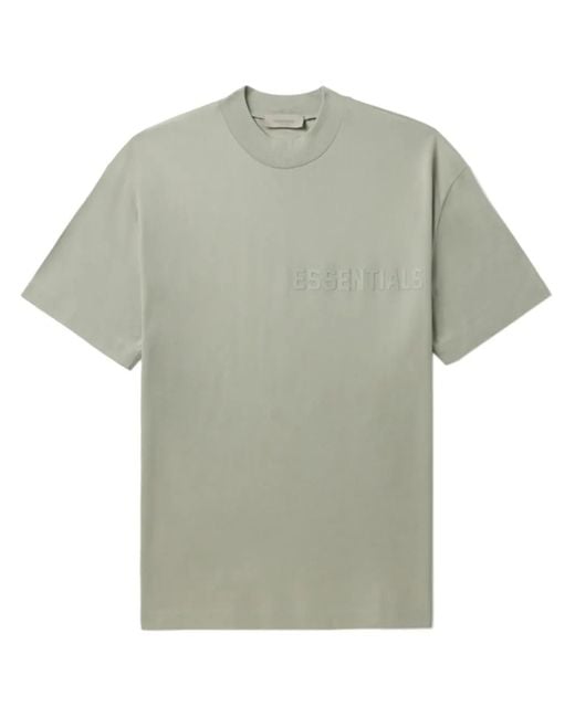 Fear Of God Green Logo-Print Cotton T-Shirt for men