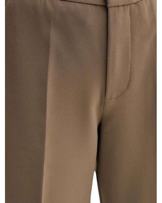 Isabelle Blanche Natural Cropped Trousers