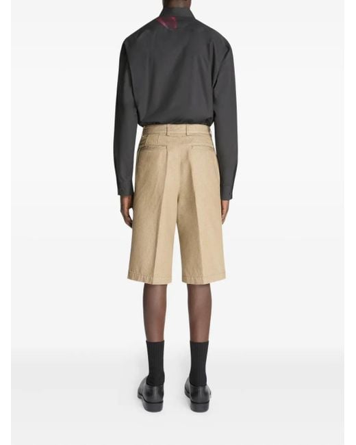 Dries Van Noten Natural Cotton Shorts for men