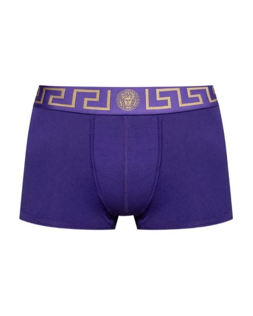 Boxer Con Vita Elasticizzata di Versace in Purple da Uomo