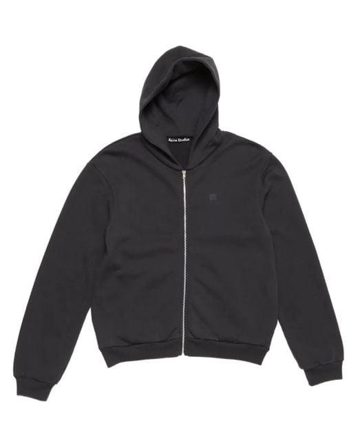 Acne Black Zip-Up Hoodie