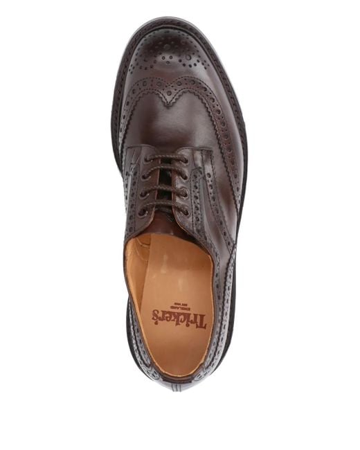 Tricker's Brown Bourton Derby Shoes for men