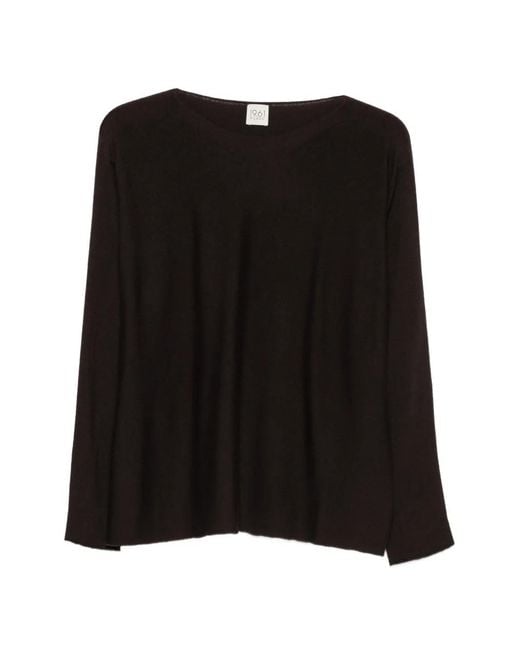 19.61 MILANO Black Long-Sleeve Sweater