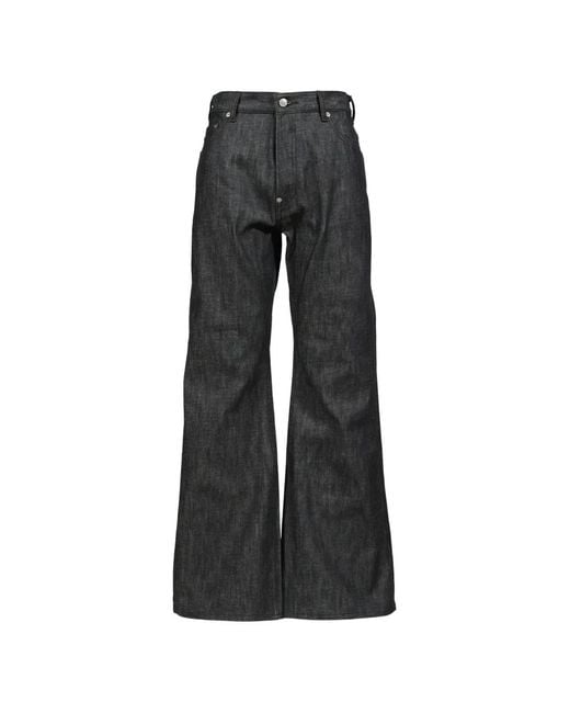 Rivet & Hide Black Type-684 Flare-Silhouette Jeans for men