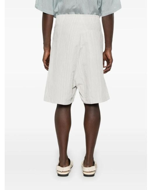 Forme D'expression White Striped Shorts for men