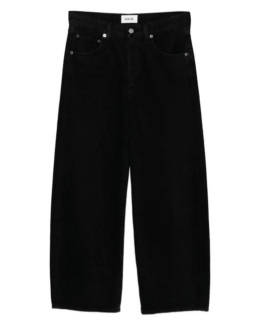 Agolde Black Low Curved Jeans