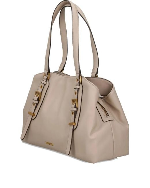 Liu Jo Natural Buckle-Detail Shoulder Bag