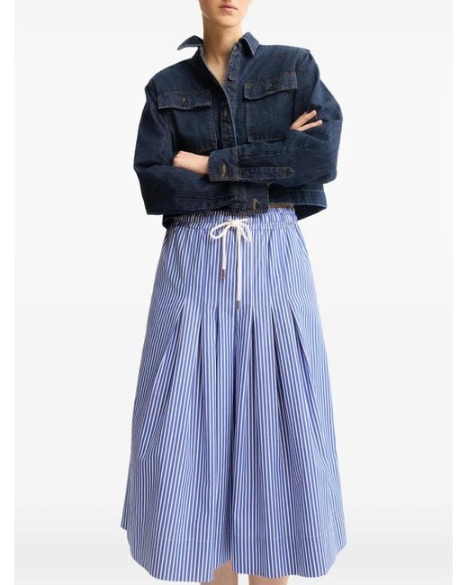 Arlo Mott Blue Henry Cropped Denim Jacket