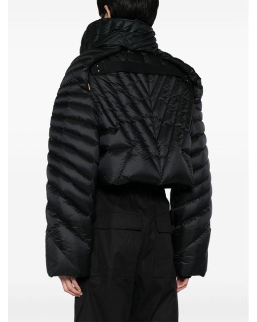 Moncler Radiance Convertible Padded Down-filled Jacket Black