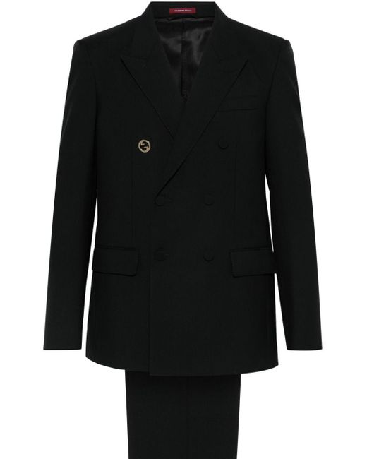 Gucci Black Interlocking G Suit for men