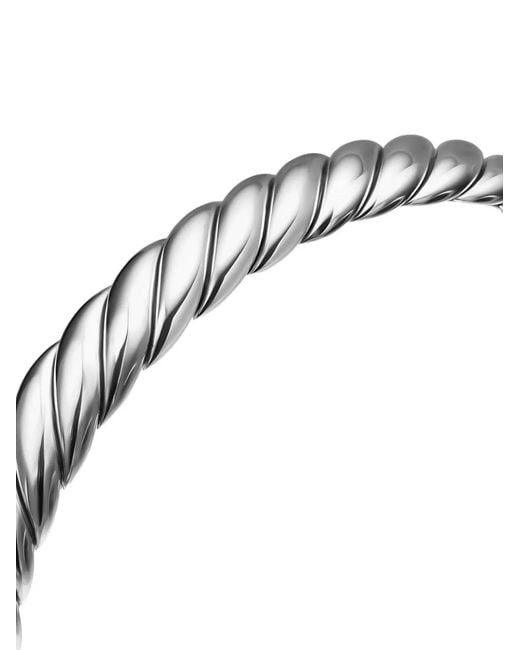 David Yurman White Sculpted Cable Flex Bracelet
