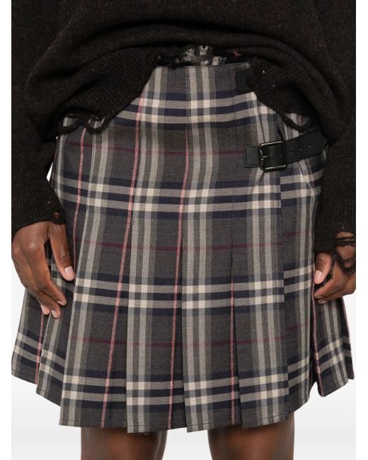 Burberry Wollen Mini-Rok in het Black