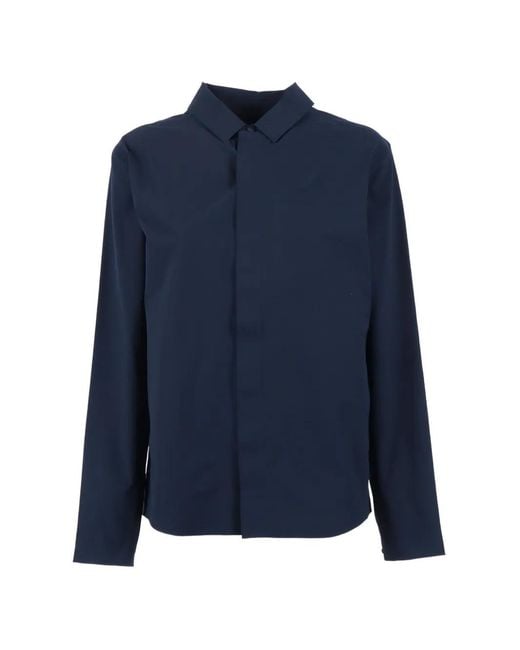 K-Way Blue Logo Overshirt for men