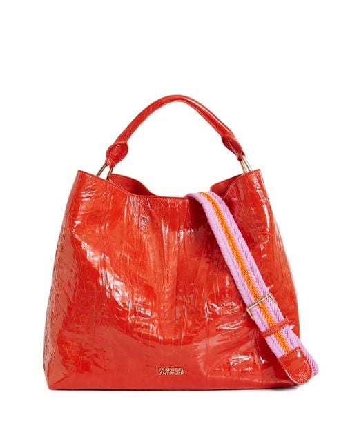 Bolso de hombro Jistalo con logo Essentiel Antwerp de color Red
