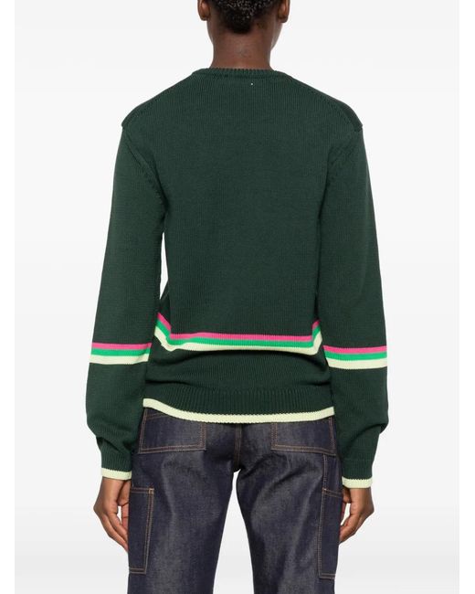 J.W. Anderson Green Sheep-Patch Sweater