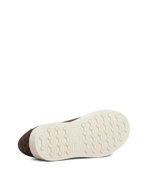 Tod's Brown Leather Sneakers for men