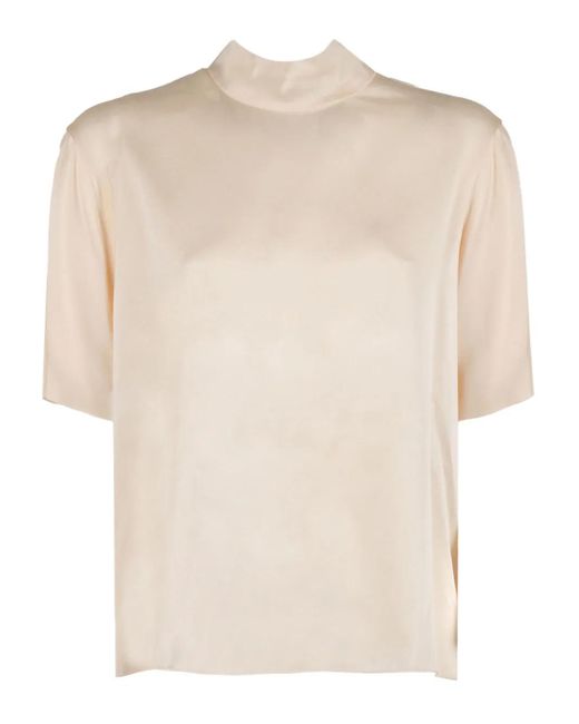 Forte_forte Natural Short-Sleeve Blouse