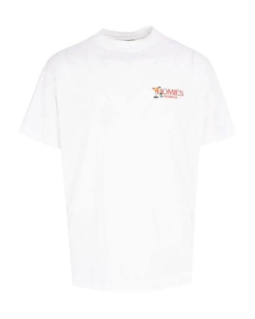 Homies Marbella Midnight Reflection T-Shirt in het White