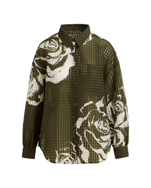 Essentiel Antwerp Green Jorange Floral-Print Shirt