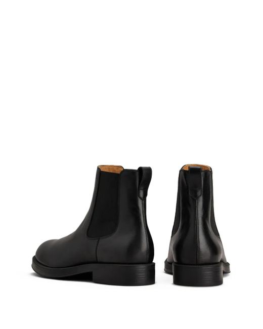 Tod's Black Leather Chelsea Boots for men