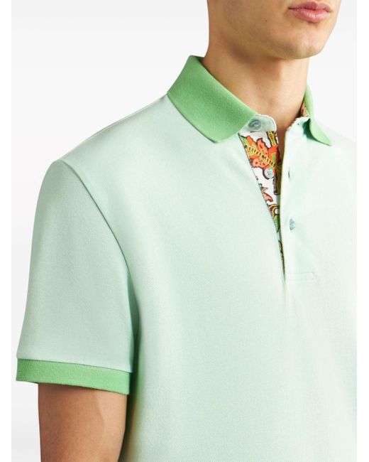 Etro Pegaso Poloshirt in Green für Herren