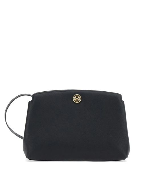 Liffner Black Pushlock Clutch Bag