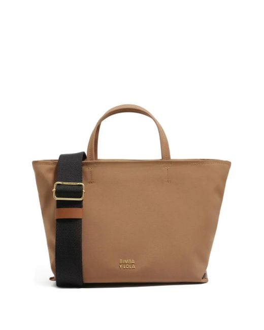 Bimba Y Lola Brown Small Chihuahua Top-Handles Tote Bag