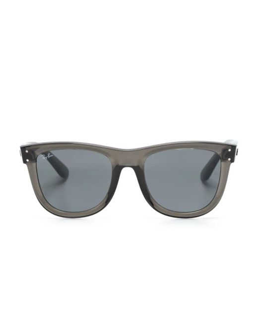 Ray-Ban Gray Mega Wayfarer Sunglasses