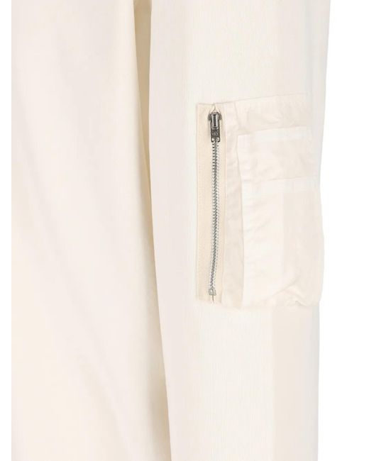 Premiata White Zip-Pocket Jumper for men