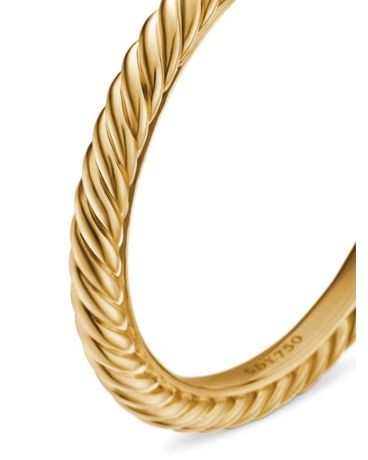 David Yurman Metallic 18Kt Cable Collectibles Stack Ring (2Mm)