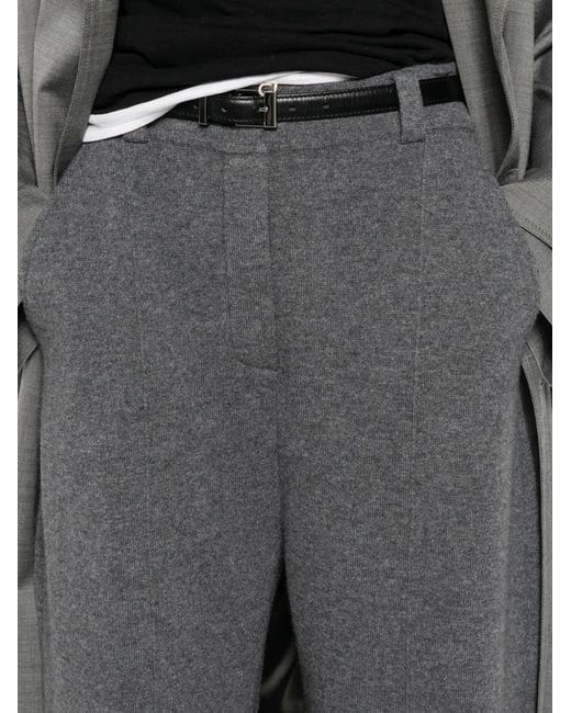 Lisa Yang Gray Wrenda Tapered Trousers
