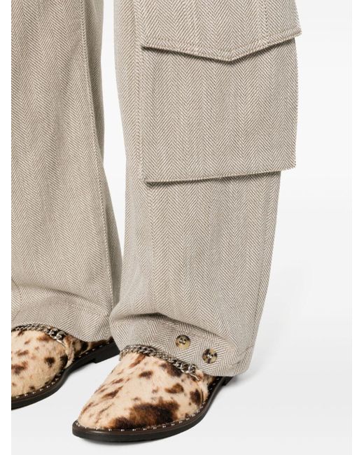 Pantalones cargo con motivo de espiga Golden Goose Deluxe Brand de color Gray