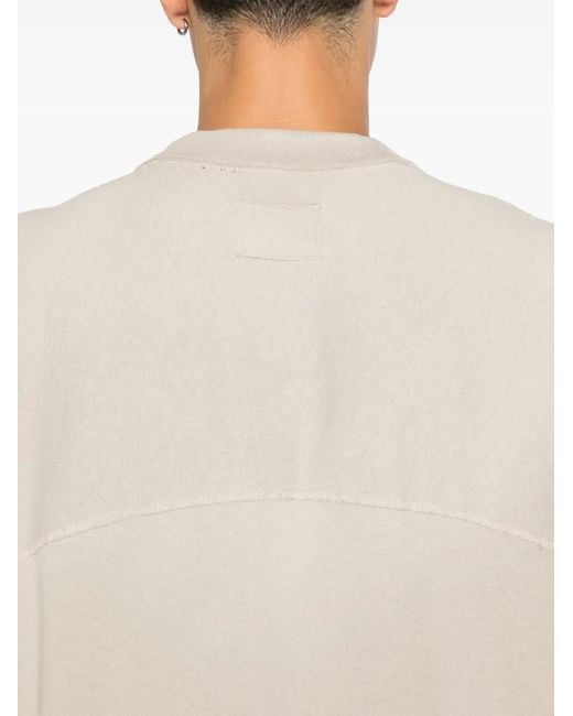 Represent White Exposed-Seam Cotton T-Shirt for men