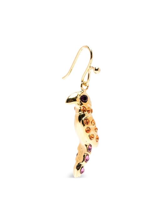 Marni Metallic Boucles D'Oreilles Perroquet