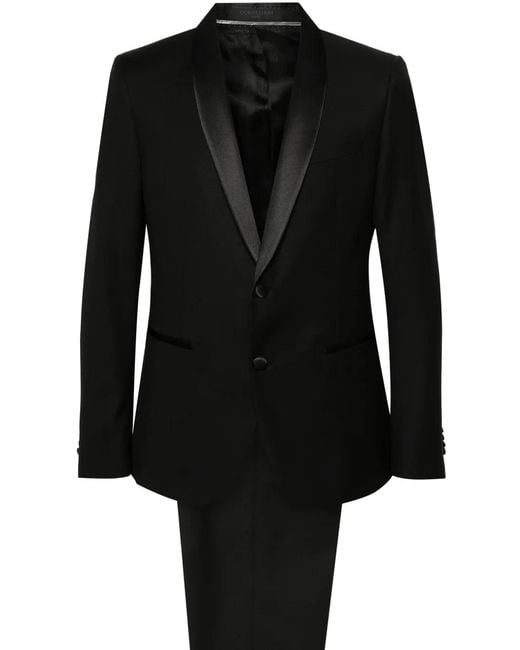 Corneliani Black Dart Detail Suit for men