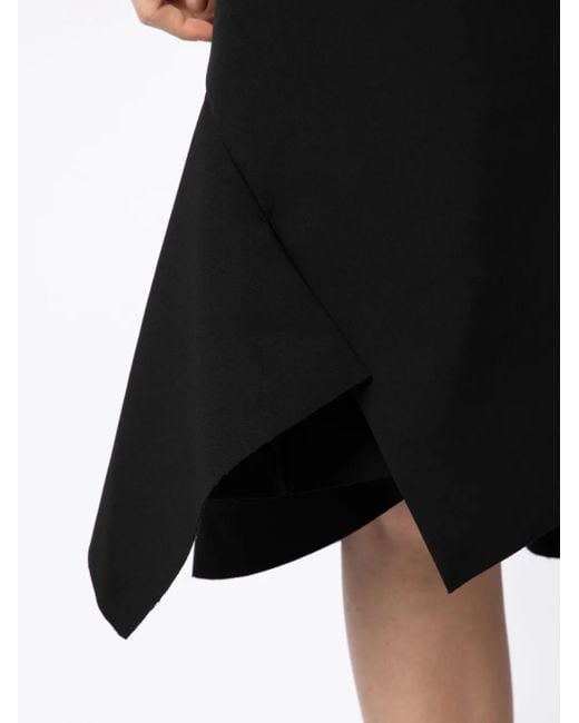 JNBY Black Asymmetric-Design Skirt