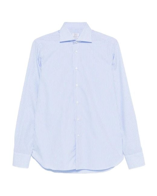 Camicia A Righe di Borriello in White da Uomo