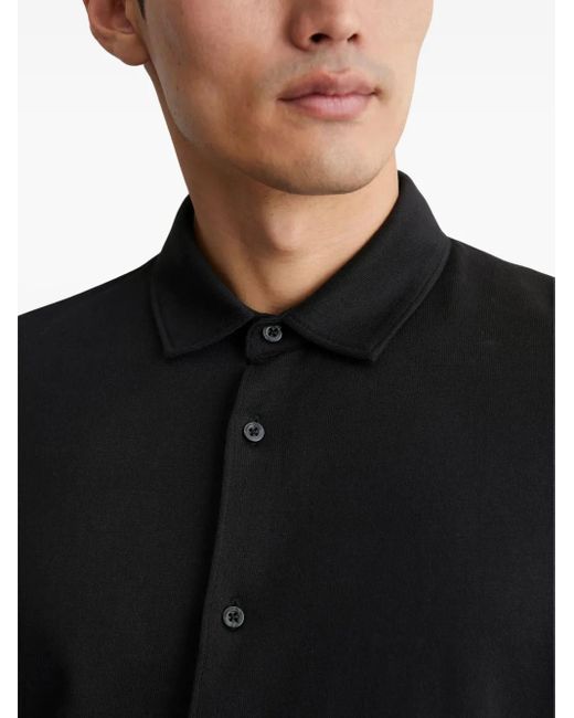 Marc O' Polo Black Long-Sleeve Button-Up Shirt for men