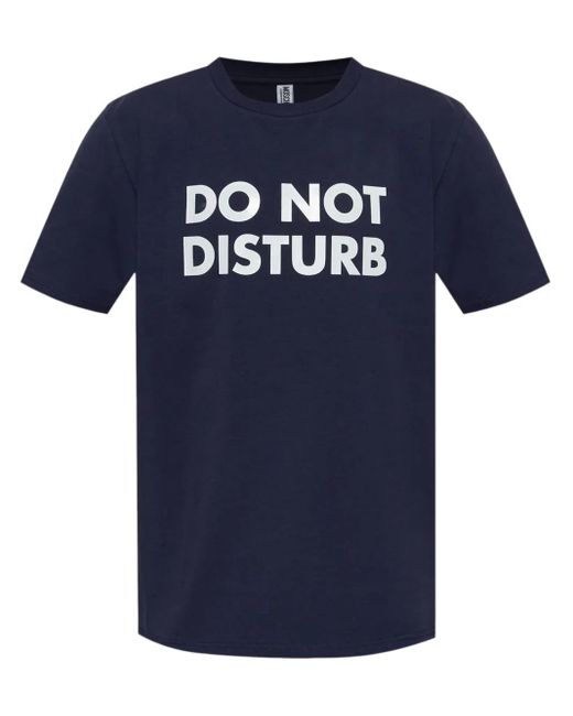 Moschino Blue Do Not Disturb T-Shirt for men
