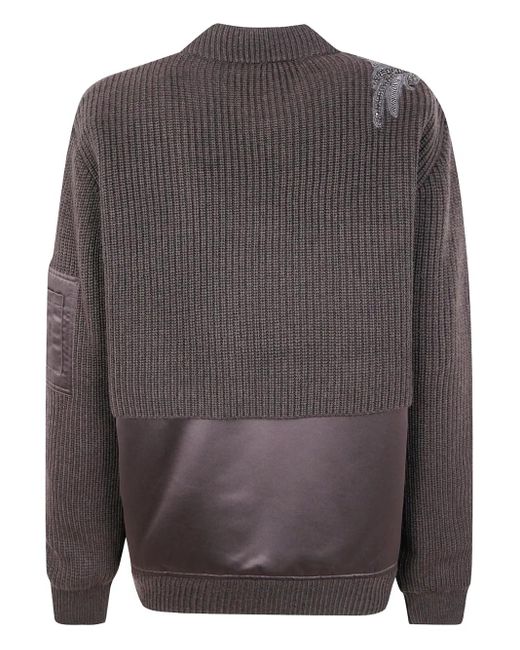 Blugirl Blumarine Purple Crystal-Embellished Bomber Jacket