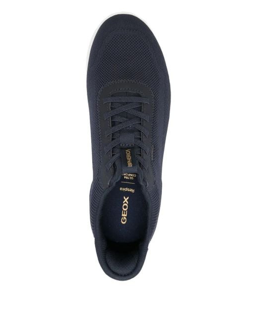 Geox Blue Spherica Lace-Up Sneakers for men
